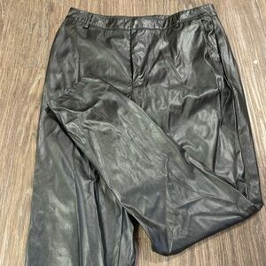 Black pleather pants